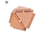 Classic Wooden Puzzle Cube Ball Kongming Luban Lock Brain Teaser Adults Toy 5#