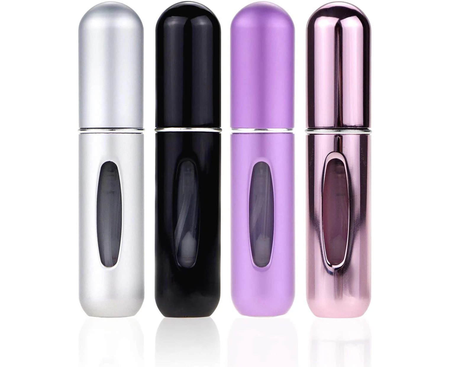 Portable Mini Refillable Perfume Atomizer Bottle，Atomizer Perfume Bottle,Refillable Perfume Spray, Perfume Atomizer Refillable Travel 4 Pcs Pack