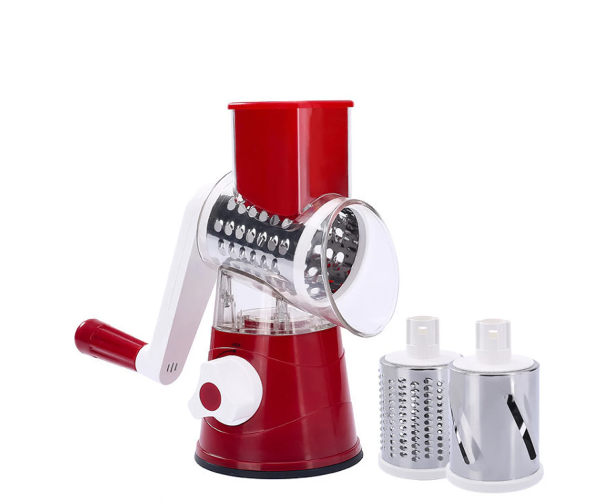 Rotary Cheese Grater, Kitchen Mandoline Vegetable Slicer, Easy to Clean Rotary Grater Slicer for Fruit, Vegetables