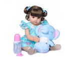 NPK 50CM Full Body Soft Silicone Popular Sweet Face Reborn Toddler Baby Girl Doll Birthday Christmas Gift High Quality Doll