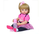 NPK 50CM Full Body Soft Silicone Popular Sweet Face Reborn Toddler Baby Girl Doll Birthday Christmas Gift High Quality Doll