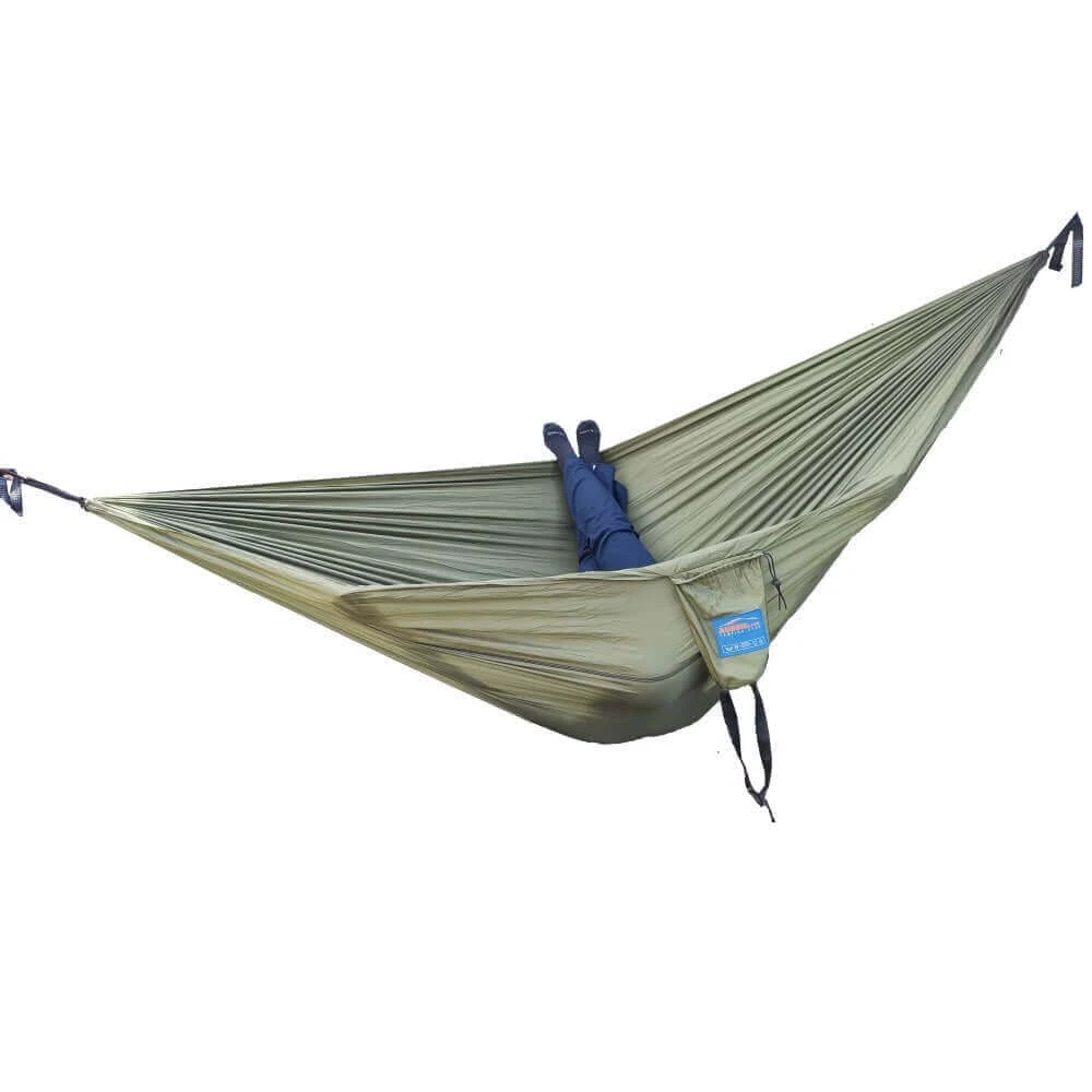 Aussie Land Outdoor Ultra Light Camping Hammock - Olive Green, Double