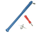 Car Motorcycle Tire Valve Stem Puller Installer Metal Practical Repair Tool Set-Blue Plastic, Metal