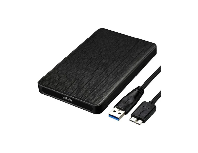 2.5 Inch Hard Drive Case, USB 3.0 External Hard Drive Enclosure Enclosure SATA I II III HDD SSD 9.5mm and 7mm [UASP Support] Tool Free Black