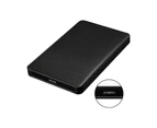 2.5 Inch Hard Drive Case, USB 3.0 External Hard Drive Enclosure Enclosure SATA I II III HDD SSD 9.5mm and 7mm [UASP Support] Tool Free Black