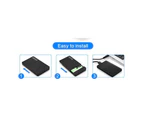 2.5 Inch Hard Drive Case, USB 3.0 External Hard Drive Enclosure Enclosure SATA I II III HDD SSD 9.5mm and 7mm [UASP Support] Tool Free Black