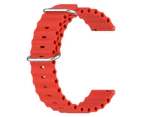 Gotofar Wristwatch Band Adjustable Detachable One-piece Silicone Smart Watch Band for GT Watch - 22 mm Red