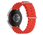 Gotofar Wristwatch Band Adjustable Detachable One-piece Silicone Smart Watch Band for GT Watch - 22 mm Red