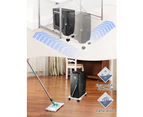 Computer Tower Adjustable Mobile Cpu Stand With Casters Pc Tower Stand Floor Carpet Gaming Pc Case - White