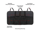 8 Pockets Car Trunk Organizer, Backseat Hanging Organizer With 9 Large Storage Bag-Car Seat Organizer For Suv，Trunk