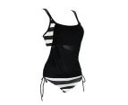 Women Sexy Stripes Two-Piece Tankini Swimsuit Bathing Suit Beach Swimwear