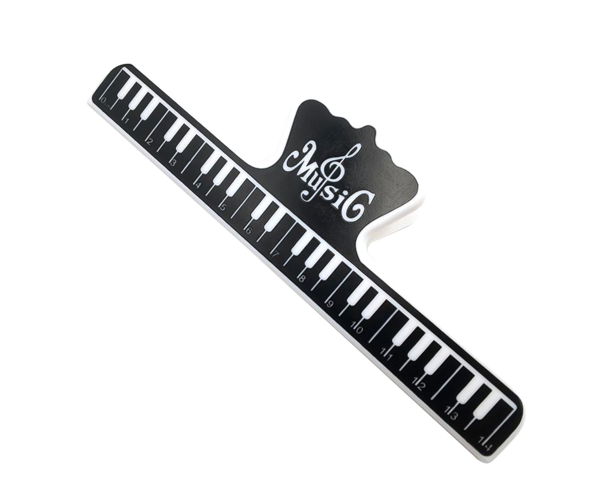 Spring Clip Colorful Multi-functional Plastic Music Score Fixed Clips for Guitar Player - Black