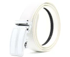 Egomilano Luxury Automatic Buckle Genuine Leather Belts Dress Belt -White - Size 36 - 38