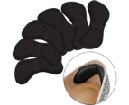 8 pairs Heel Stickers Heel Cushion Pads Shoe Heel Insoles for Improved Shoe Fit and Comfort, (4 Black and 4 Beige)