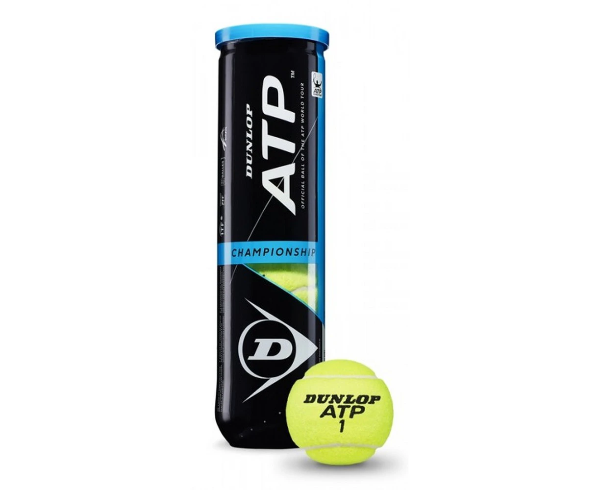 Dunlop-Slazenger ATP Championship Tennis Balls (Pack of 4) (Green/Black) - CS1418