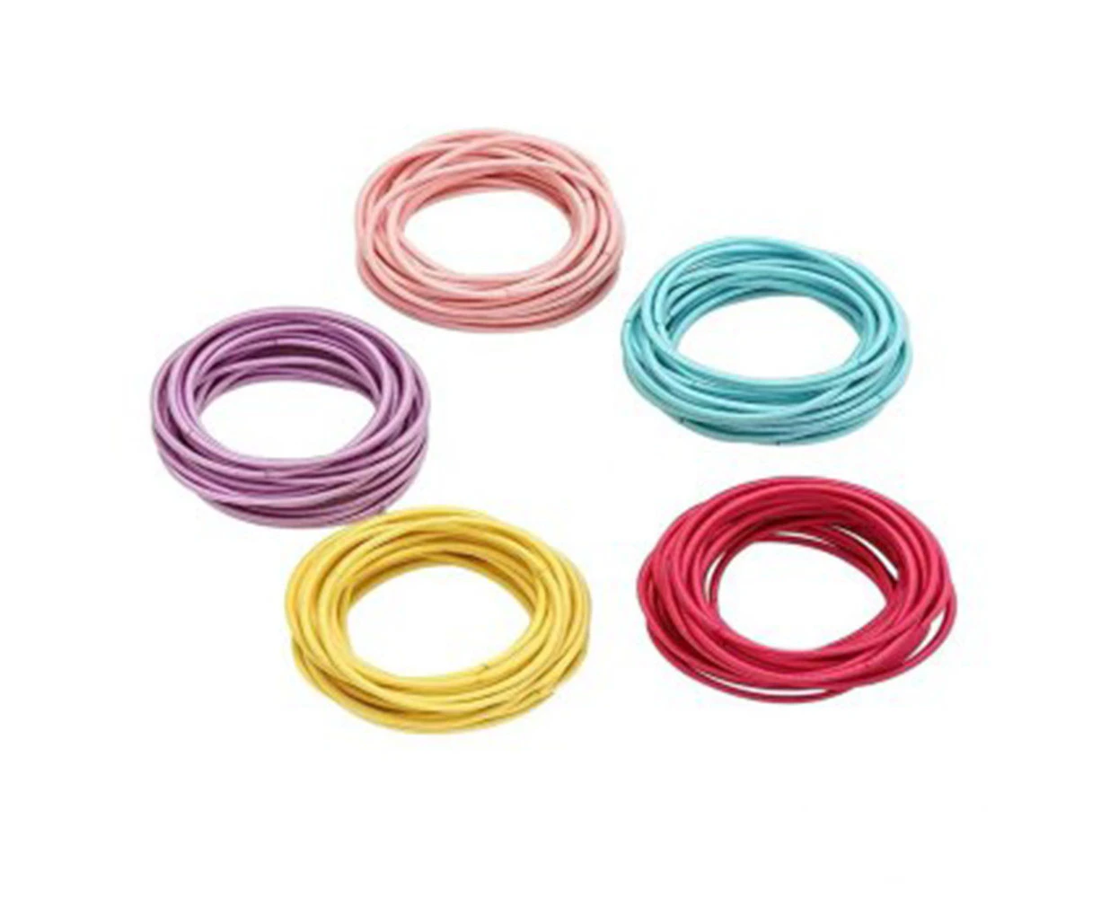 Rubber Band Hair Loop|100 Elastic Bands - Color