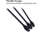 Jam spatula 3 piece cooking spatula -black