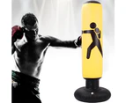 Kids Inflatable Punching Bag, Rebound Boxing Bag, Gym Punching Bag, Column Dumbbell Sandbag - Yellow