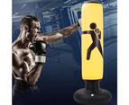 Kids Inflatable Punching Bag, Rebound Boxing Bag, Gym Punching Bag, Column Dumbbell Sandbag - Yellow