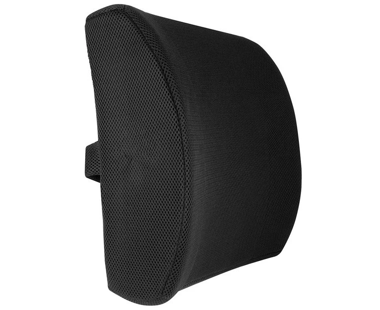 Ergonomic Lumbar Support Pillow - Elevates Lower Back Comfort - 100% Pure Memory Foam - Use in Car or Office Chair - Fits Most Seats  -