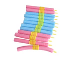 12Pcs Women Sponge Hair Curlers Roller Heatless DIY Salon Hairdressing Tool Random Color