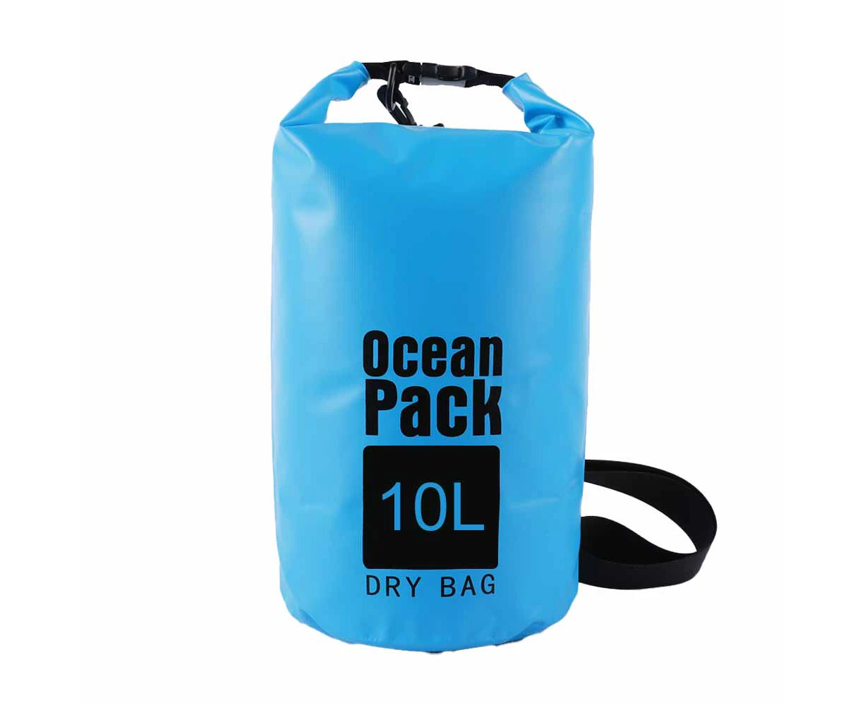 Waterproof Dry Bag , Floating and Lightweight Bags for Kayaking, Rafting, Boating, Swimming -light Blue 10L