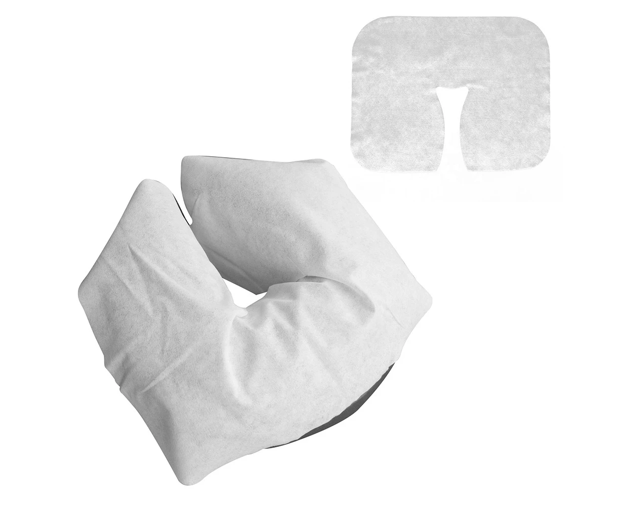 100Pcs Disposable Face Cradle Covers Headrest Pads for Massage Table Chair