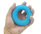 Type-O Muscle Power Training Silicone Ring Strength Finger Hand Grip Exerciser-Blue