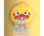 Bubble Machine Cartoon Music Anti-leak Sturdy Strong Suction Musical Bubble Duck Shower Toy for Gift-A