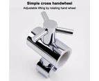 Adjustable Shower Head Holder For Slide Bar,Universal 24-25Mm Rail Head Bracket Holder For Slide Bar Slider Clamp