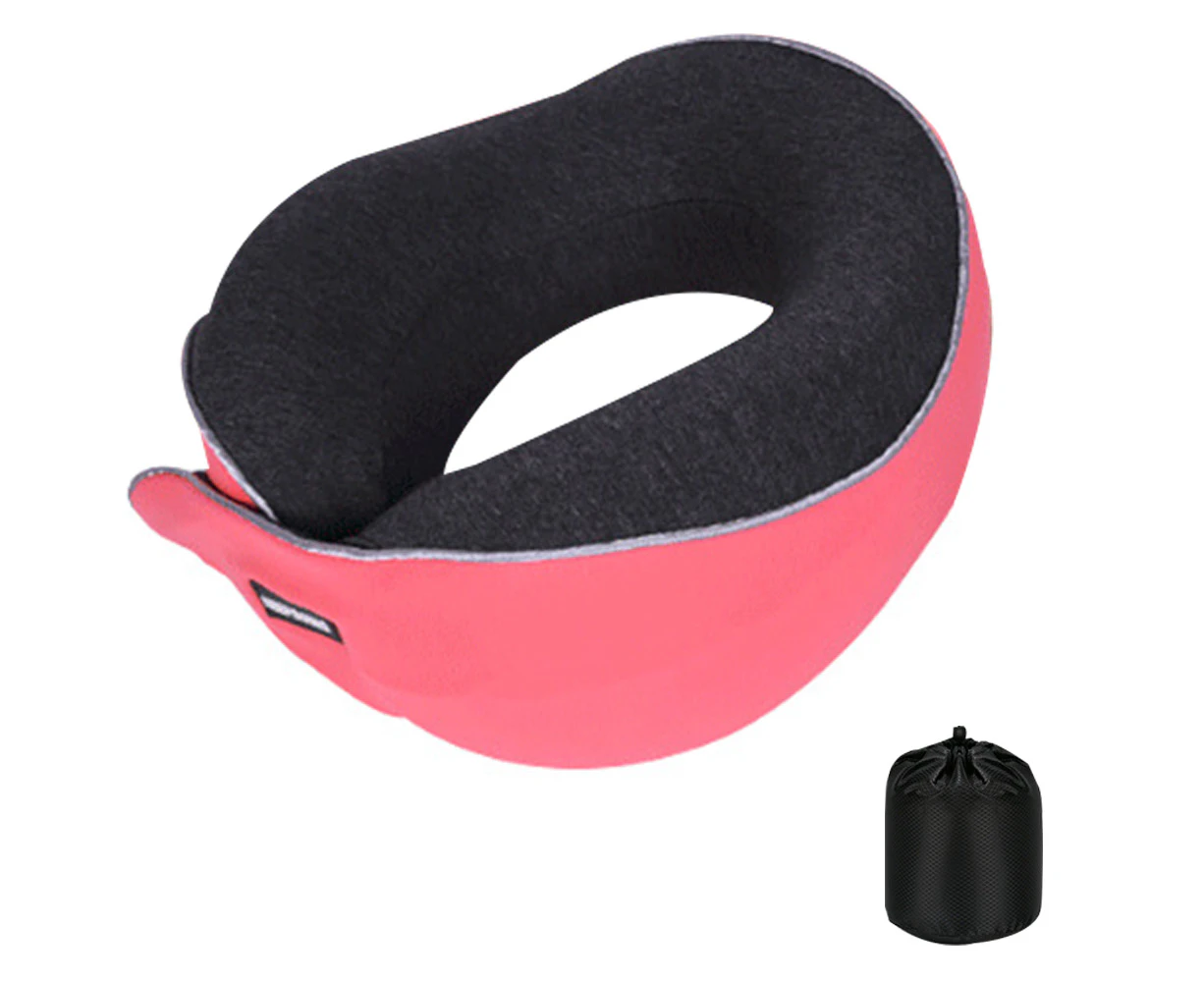 Travel Pillow Memory Foam Neck Pillow, , Head Support Travel Neck Pillows,Peach