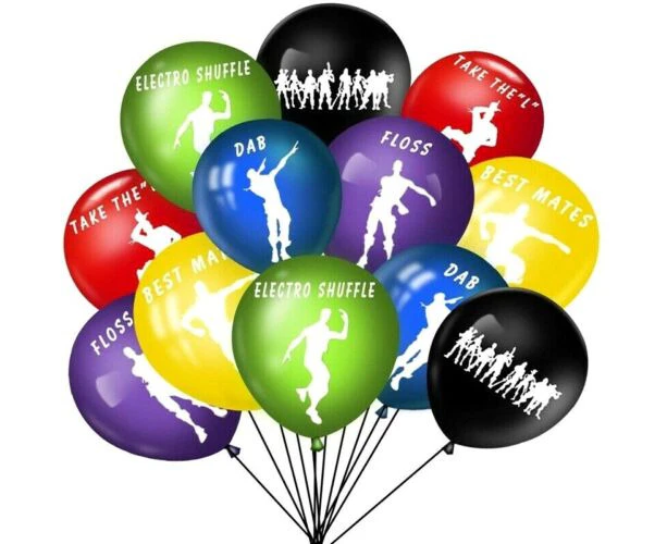 12Pcs Latex Balloon Battle Royal Fortnite Party Set Party Supplies Birthday Gaming Decoration