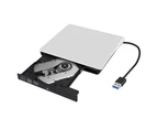 External Cd Dvd Drive Portable Usb 3.0 Cd Dvd Drive +/-Rw Slim Cd Dvd Rom Burner Burner Cd Dvd Player - White