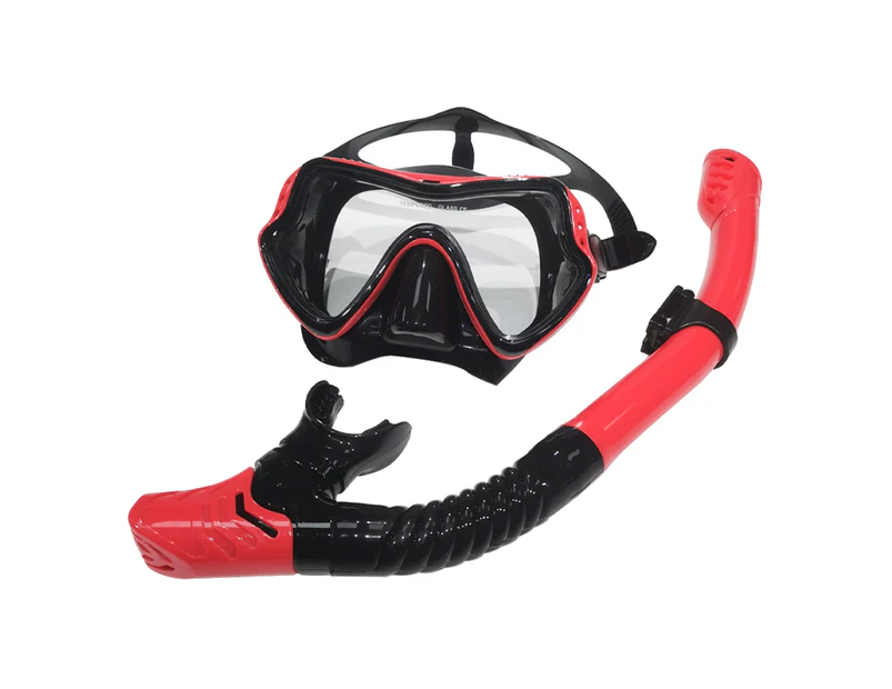 Fulllucky Convenient Diving Glasses Professional Silicone Breath Separation Anti-fog Diving Goggles for Outdoor-K