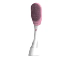 MD-008 Rechargeable Electric Waterproof Long-handled Silicone Bath Cleansing & Massage Brush (Pink)