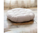 Throw pillow floor pillow Japanese futon chair cushion tatami mat floor cushion cotton and linen striped rice 42cm