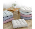 Throw pillow floor pillow Japanese futon chair cushion tatami mat floor cushion cotton and linen striped rice 42cm