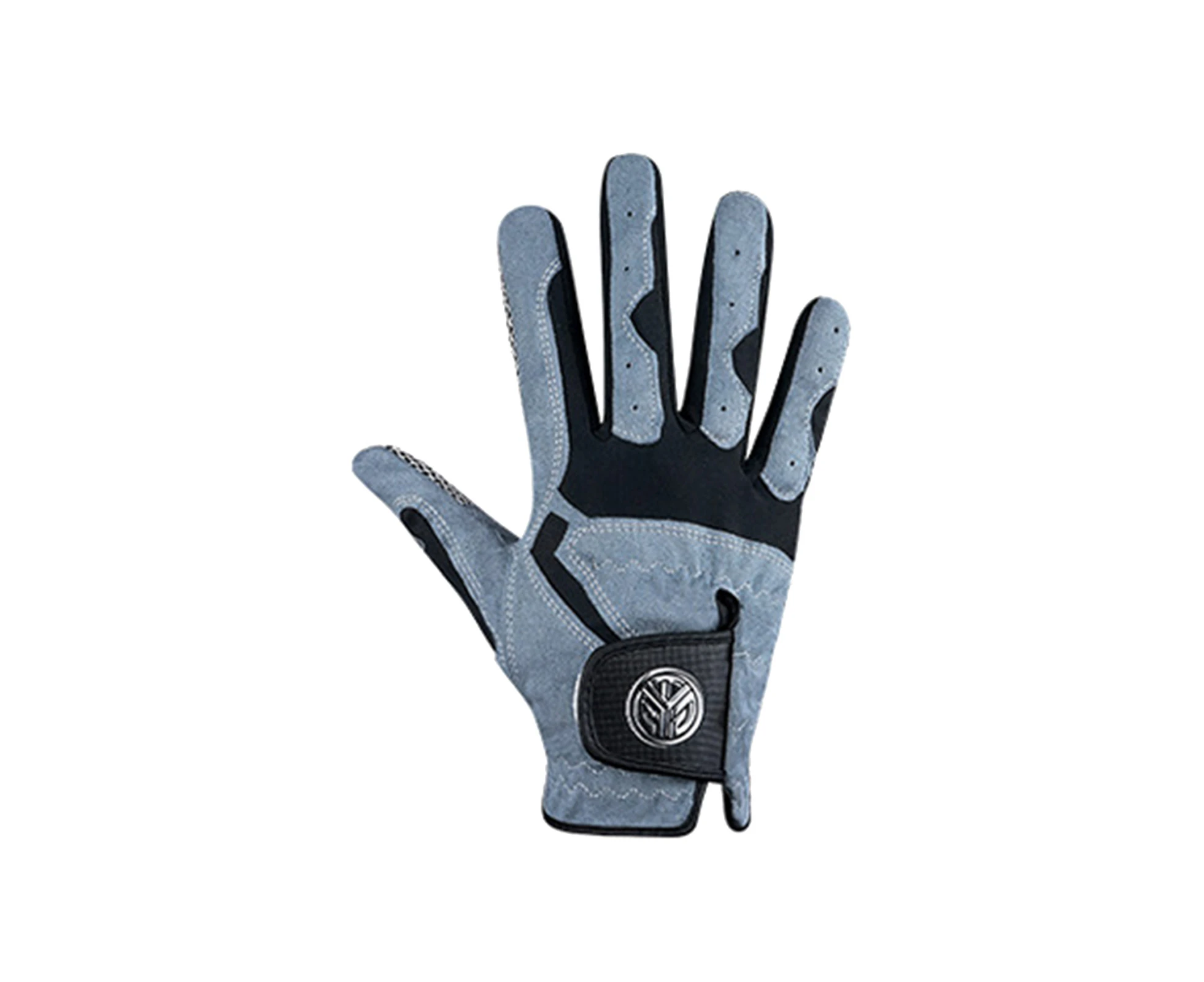 Golf Gloves Anti Slip Breathable Golf Supplies Reliable Fit Compression Golf Glove for Outdoor - Grey Right Hand 26