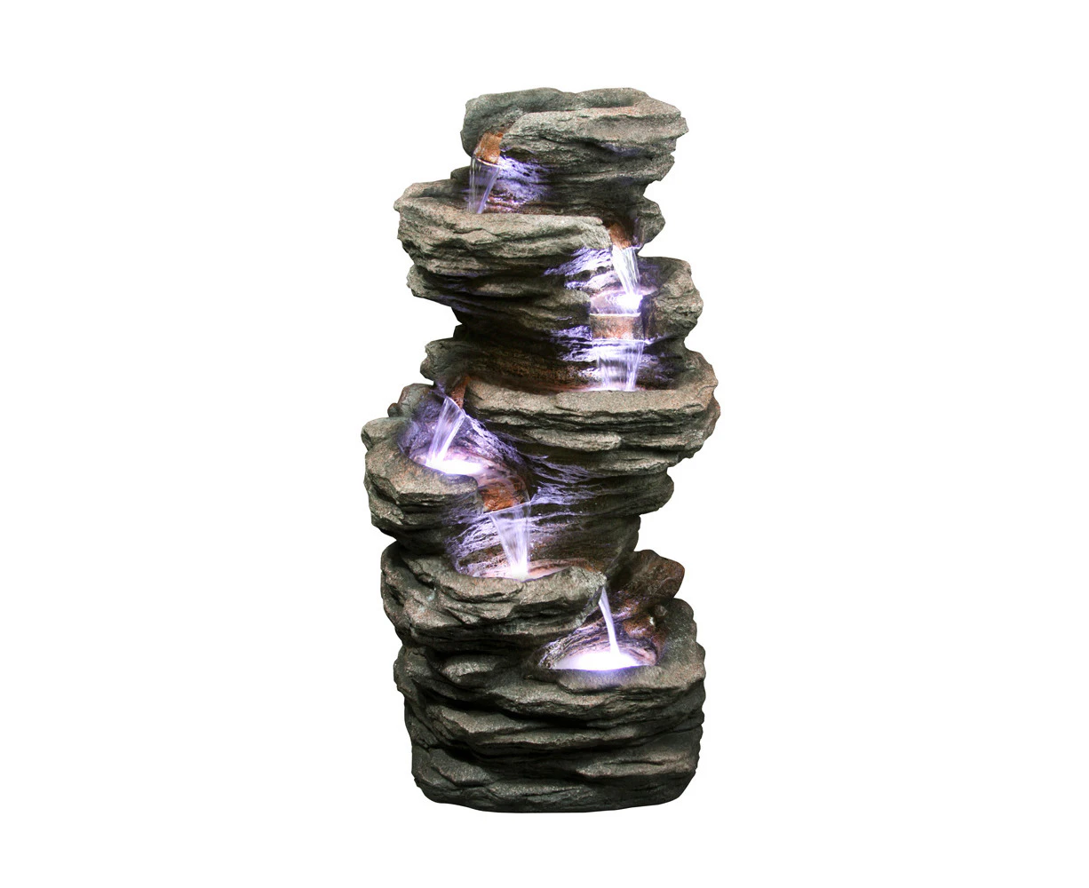 6-Tier Rock Water Feature Water Fountain