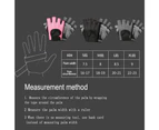 Breathable Workout Gloves, Weight Lifting Fingerless Gym Exercise Gloves With , Women And Men,Pink,M