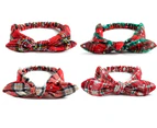 4Pcs Christmas Bowknot Headbands