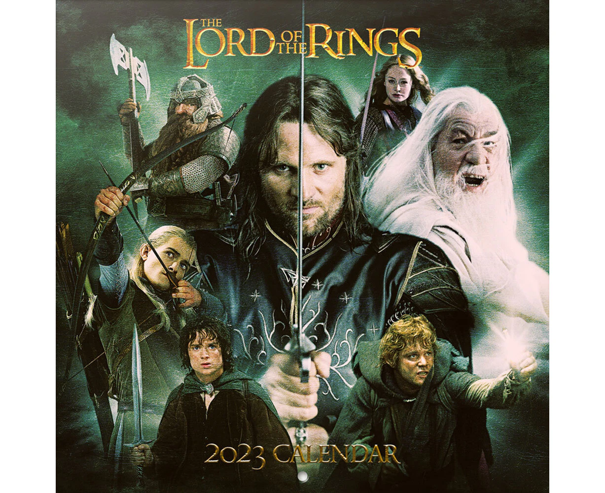 The Lord Of The Rings Square Calendar 2023