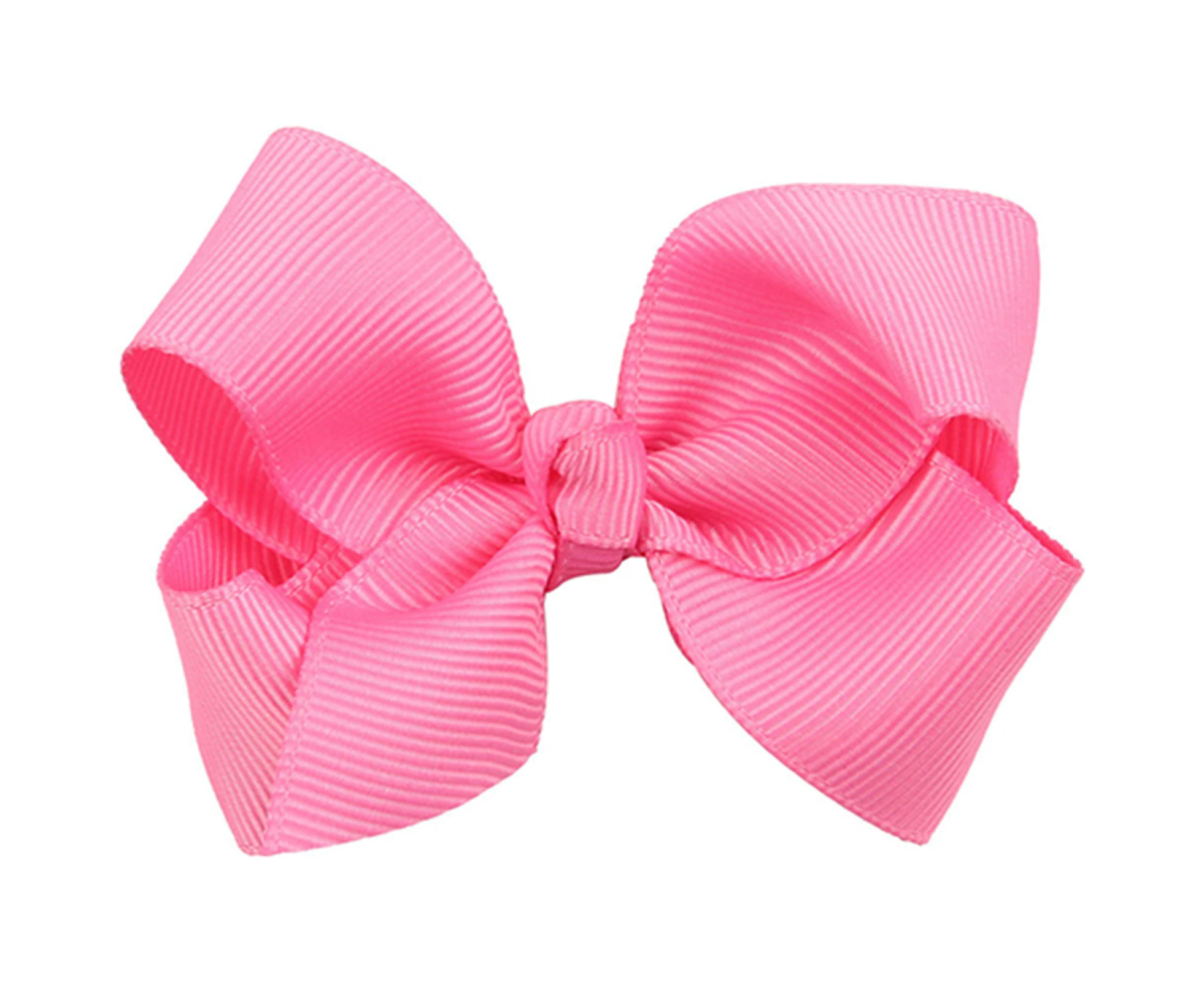 Hair Clip Bow Knot Durable Hair Accessories Ribbon Toddler Hair Bows Clips for Gift Dark Pink 2#