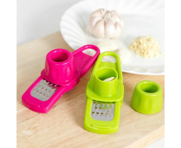 2Pcs Mini Ginger Garlic Grinding Grater Planer Slicer Multi Functional Cutter Tool