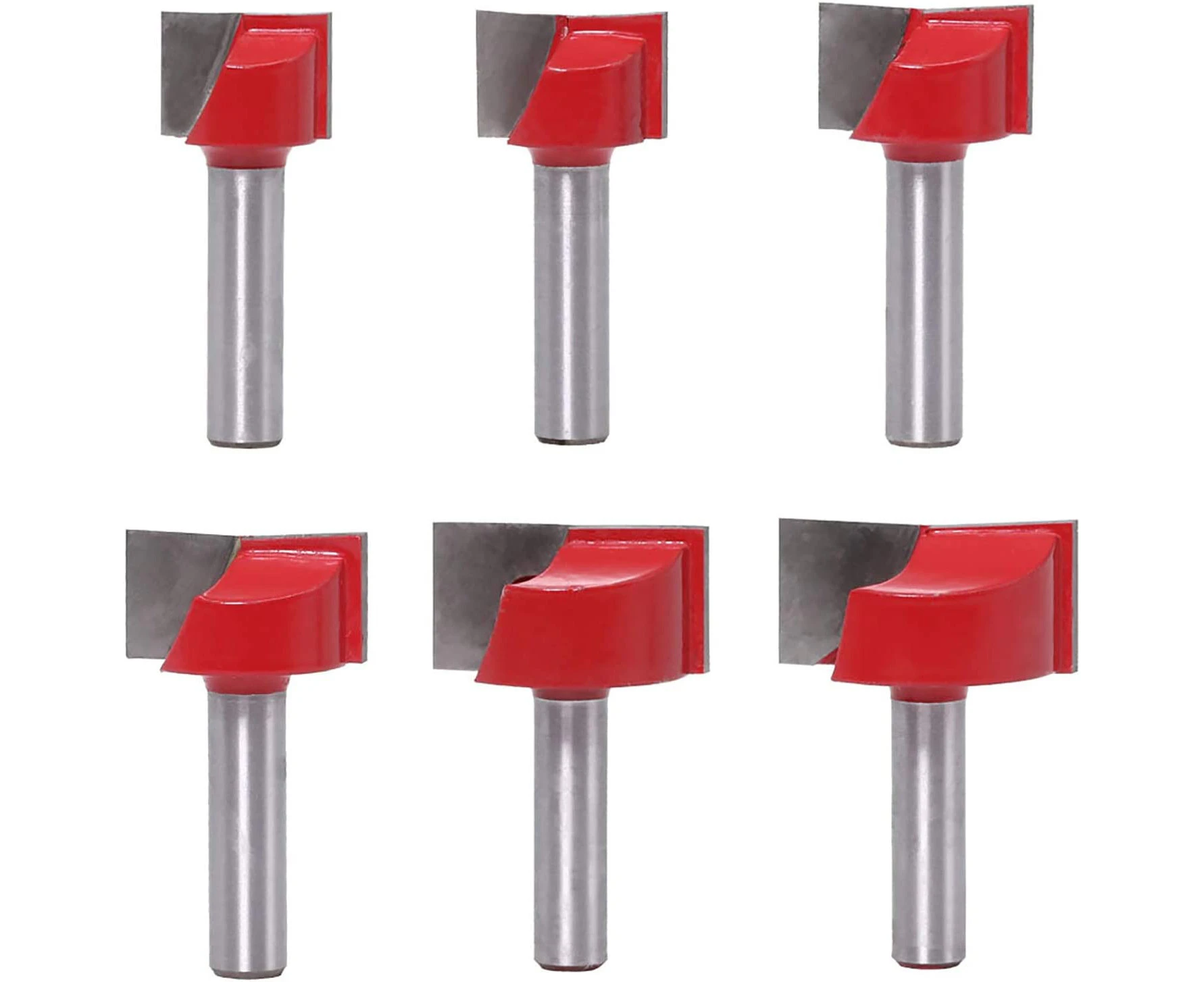 6Pcs Cleaning Bottom Router Ends Woodworking Cutter 8mm Shank 8mm Cutter Flush Shank Trim Hinge Mortise Pattern