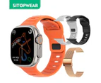 SitopWear Smart Watch Ultra Men Women Smartwatch Bluetooth Calls Temperature Measuring Health Monitoring Wireless Charging - With 3 Straps15