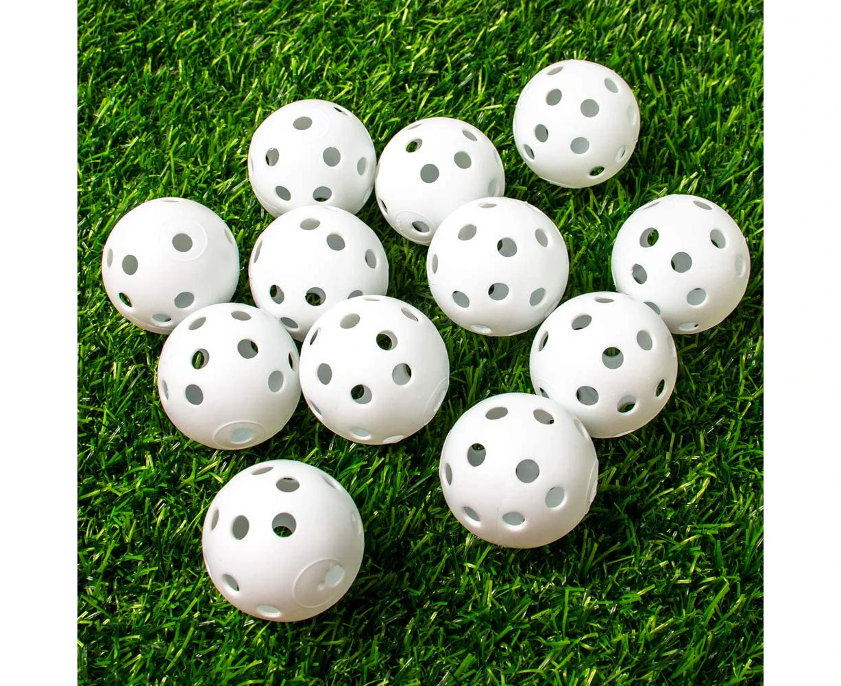 Practice Golf Balls Flight Golf Balls Hollow Plastic Golf Training Balls Airflow Golf Indoor Practice Ball