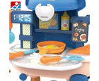 30pcs 2-in-1 Plane Pretend Play Big Kitchen Stove Food Cooking SetChildren Education Play House Toys Kids Gift