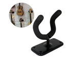 Guitar Bass Display Hanger Hook Holder Wall Mount Metal Stand Rack Bracket - Black