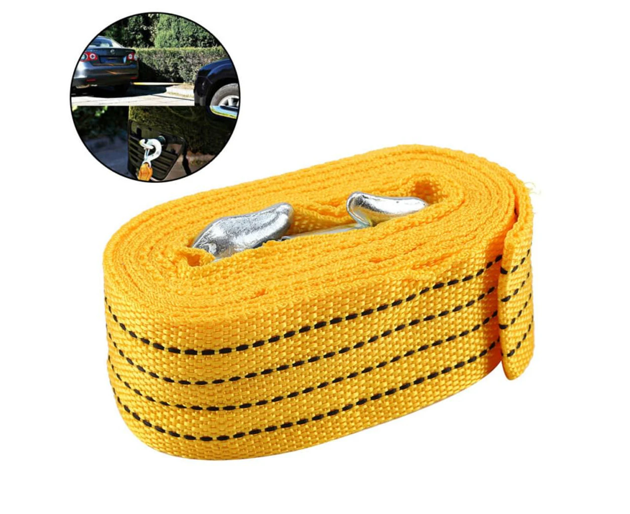 Trailer Rope - Starter Strap - Resistance 5 Tons (Yellow)